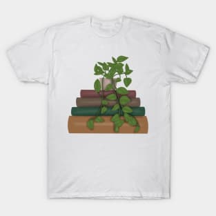 Plant on book stack T-Shirt